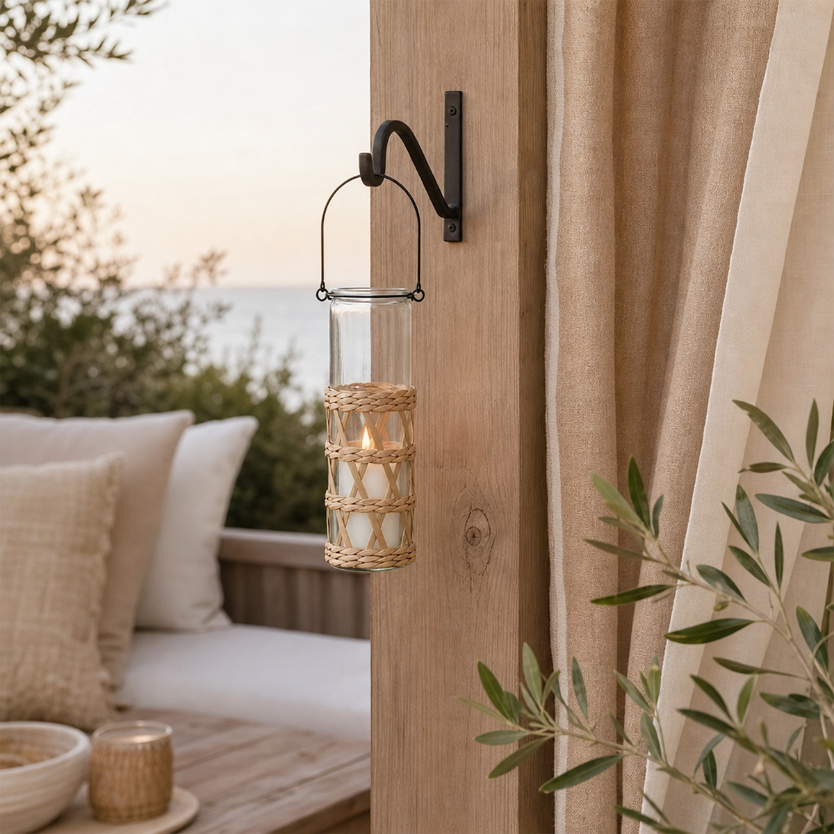 Home Society - Reed Hängekerze 20,6 cm - Natur