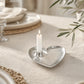 Kerzenhalter Riviera Maison Heart Dinner Silber auf Esstisch im Coastal Look