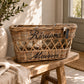Einkaufskorb Riviera Maison Rustic Rattan Natur im Flur Coastal Look