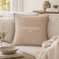 Kissenbezug Lexington Logo Velvet Beige im Coastal Look