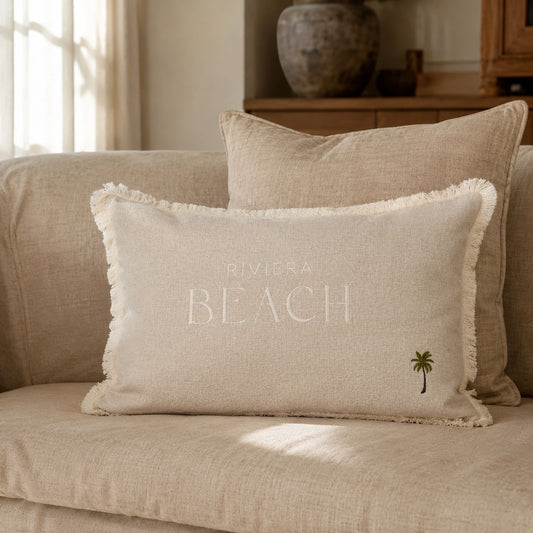 Riviera Maison - Beach Palm Tree Kissenhülle 65 x 45 cm
