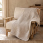 Decke Lene Bjerre Isabelle Leinen auf Sofa im Coastal Look