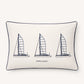 Riviera Maison - Sail Point Kissen 65 x 45 cm - Weiß/Navy