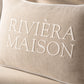 Detailaufnahme Stoffstruktur Kissen Riviera Maison Evora Pillow Beige