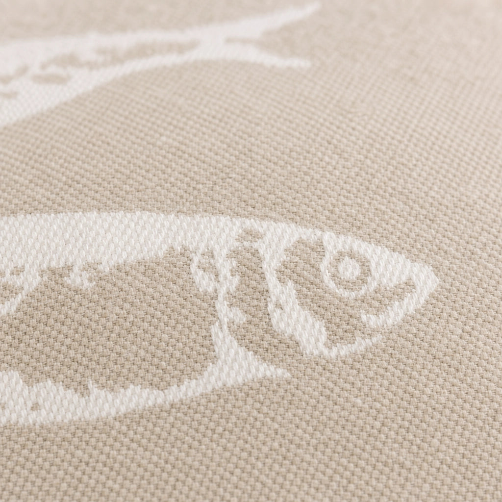 Detailaufnahme Baumwollstruktur Kissenhülle Pad SARDINE Beige