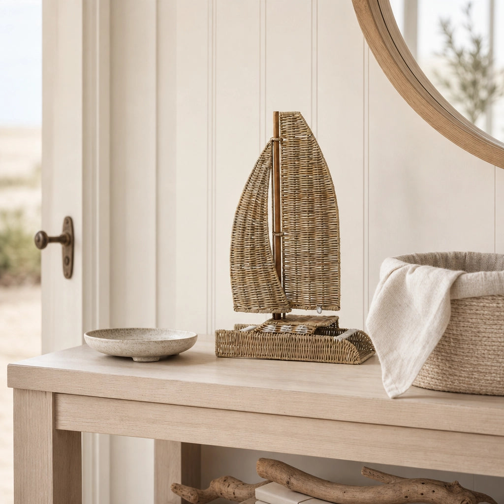 Dekofigur Catamaran Riviera Maison Rustic Rattan im Eingangsbereich