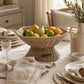 Rattan-Schale Riviera Maison Benoa auf Esstisch im Coastal Look