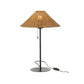 J-Line - Tischleuchte aus Metall & Rattan 32 x 50 cm – Schwarz/Natur