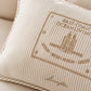 Detailaufnahme Streifen-Struktur Dekokissen Lexington Beige