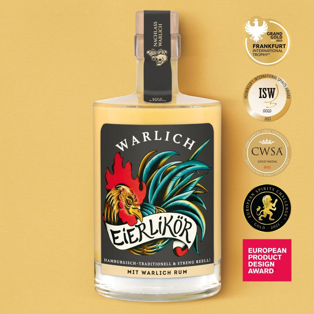 Warlich Rum Eierlikoer 0 5 L mit Auszeichnungen