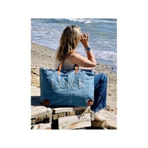 casa natura tasche love vintage blau lifestyle strand bild