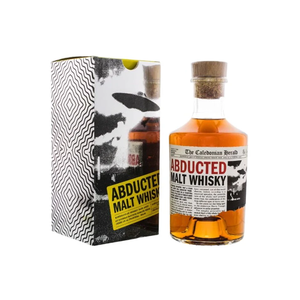 abducted malt whisky flasche mit box freisteller